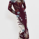 Farm Rio Millena Knit Midi Dress