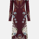 Farm Rio Millena Knit Midi Dress