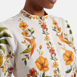 Farm Rio Lemon Bouquet Mini Dress