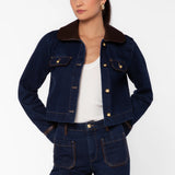 Velvet Hearts Pepa Dark Denim Jacket