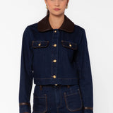 Velvet Hearts Pepa Dark Denim Jacket