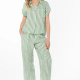Velvet Heart Pierre Green Stripe Pants