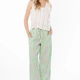 Velvet Heart Pierre Green Stripe Pants