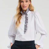 Vilagallo Mini Plaid Shirt with Bow