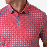Burlebo Performance Polo - American Flag Print