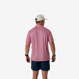 Burlebo Performance Polo - American Flag Print