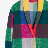 Vilagallo Multicolored Gingham Coat
