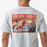 Burlebo Short Sleeve Tee - Into The Wild - Ash Grey