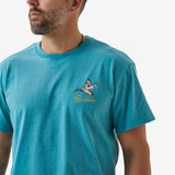 Burlebo Short Sleeve Tee - Pintail Triangle Duck - Cyan