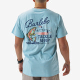 Burlebo Short Sleeve Tee - Tackle Shop - Sky Blue