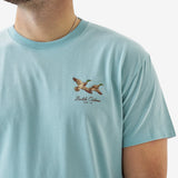 Burlebo Short Sleeve Tee - Flying Mallards - Sky Blue