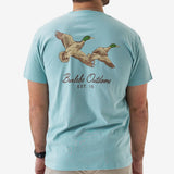 Burlebo Short Sleeve Tee - Flying Mallards - Sky Blue