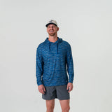 Burlebo Performance Hoodie - Navy Tiger Stripe Camo