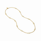 Julie Vos Saratoga Statement Necklace Mother of Pearl