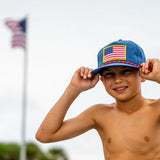 Local Boy Patriotic Low Profile Patch Rope Hat