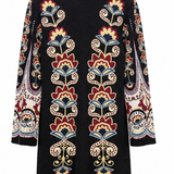 Farm Rio Winter Floral Knit Mini Dress
