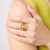 Julie Vos Wave Wrap Ring Gold