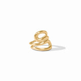 Julie Vos Wave Wrap Ring Gold