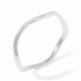 Julie Vos Wave Bangle - Silver