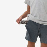 Burlebo Youth Athletic Short - Grizzly Grey - Deer Camo Liner