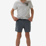 Burlebo Youth Athletic Short - Grizzly Grey - Deer Camo Liner