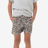 Burlebo Youth Everyday Short - Classic Deer Camo - Grey Pocket