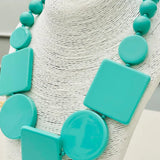 Chic - Geometric Collar (Teal)