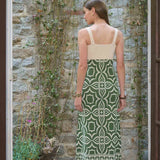 Moon River Geo Patterned Midi Dress