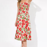 Adelyn Rae Ivy 3D Floral Midi Dress