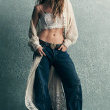 We The Free Fable Low-Rise Twisted Bowed Jeans
