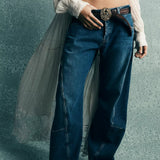 We The Free Fable Low-Rise Twisted Bowed Jeans