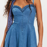Free People Another Season Denim Midi Dress