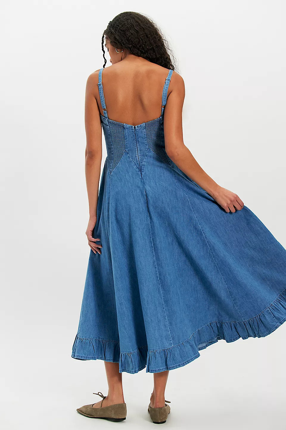Free People Another Season Denim Midi Dress – RJ Pope