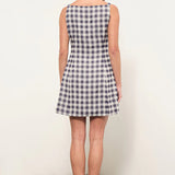 Maude Club Amanda Gingham A-Line Dress