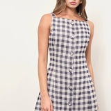 Maude Club Amanda Gingham A-Line Dress