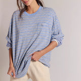 We The Free All Love Striped Pocket Tee