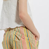 Free People Good Fortune Stripe Shorts