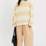 We The Free Classic Striped Oversized Crewneck