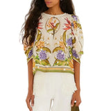 Farm Rio Tropical Sand Blouse