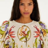 Farm Rio Tropical Sand Blouse
