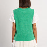 Molly Bracken Knitted Sleeveless Cardigan