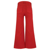 Kut from the Kloth Meg High Rise Fab AB Wide Leg Raw Hem