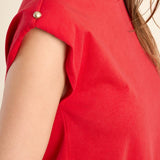 Molly Bracken Knitted Red Tee